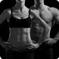 male and female fitness training